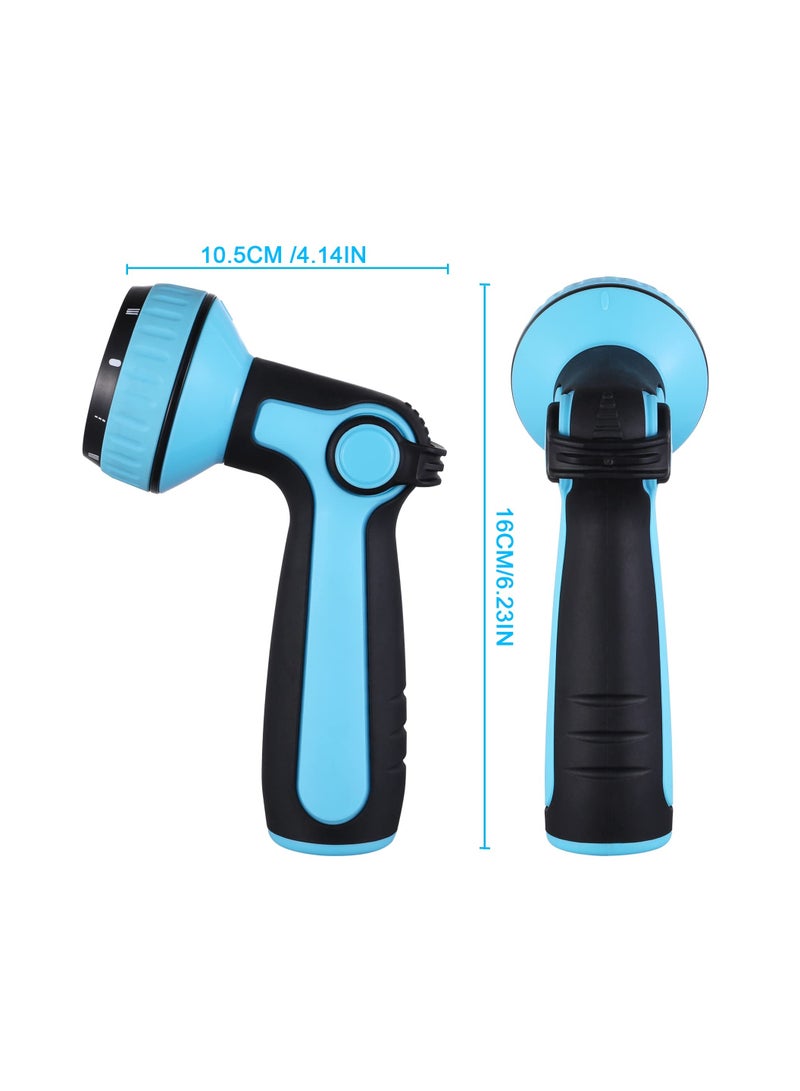 SYOSI Garden Hose Nozzle Sprayer with Thumb Control On Off Valve, 10 Patterns Hose Water Sprayer Lawn and Garden Hose Nozzle Universal Fit Garden Hose Nozzle for Watering Plant,Car Wash,Showering - Image 4