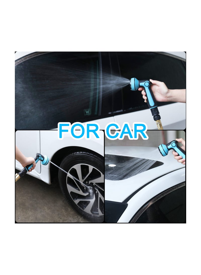 SYOSI Garden Hose Nozzle Sprayer with Thumb Control On Off Valve, 10 Patterns Hose Water Sprayer Lawn and Garden Hose Nozzle Universal Fit Garden Hose Nozzle for Watering Plant,Car Wash,Showering - Image 5