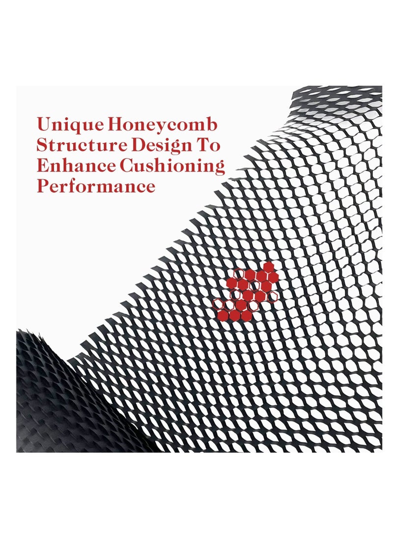 Honeycomb Packing Paper Roll 15" x 131"- Innovative and Eco-Friendly Cushioning Alternative for Fragile Items- Recyclable and Space-Saving Moving Supplies Protective Packaging Material(Black) - Image 2