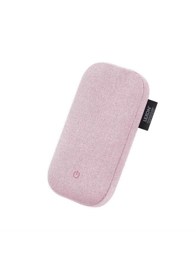Lexon Powersound Wireless Power Bank 5000mAh with Bluetooth Speaker & Qi Wireless Charging – Pink - Image 4