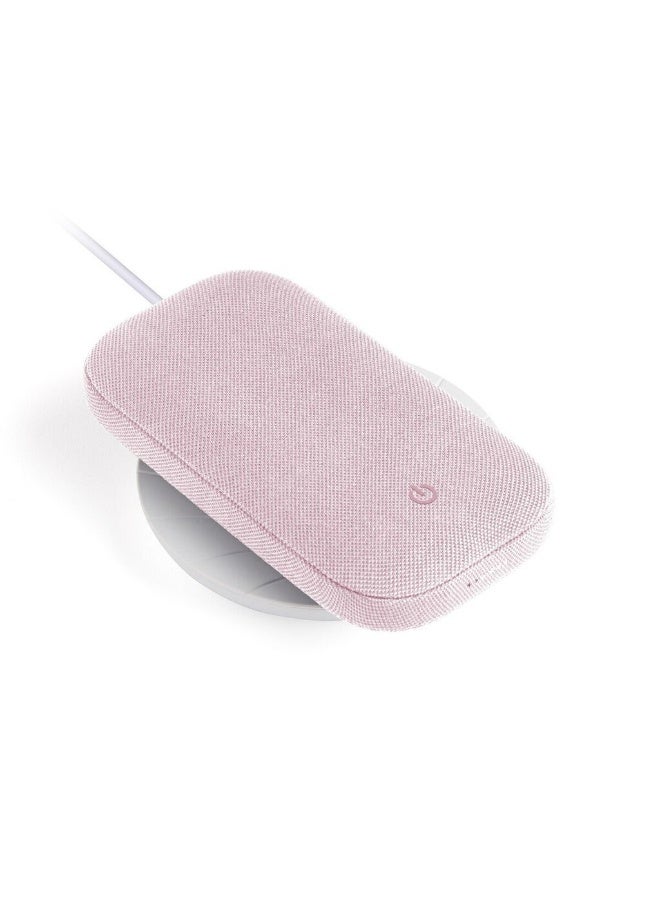 Lexon Powersound Wireless Power Bank 5000mAh with Bluetooth Speaker & Qi Wireless Charging – Pink - Image 1