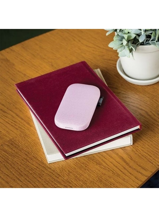 Lexon Powersound Wireless Power Bank 5000mAh with Bluetooth Speaker & Qi Wireless Charging – Pink - Image 5
