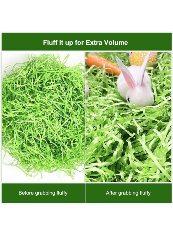 Raffia Paper Shreds Strands Eco Friendly Shredded Crinkle Confetti Crinkle Cut Paper Filling Shredded Paper for Hamper Gift Box Filling (Green)100g - Image 4