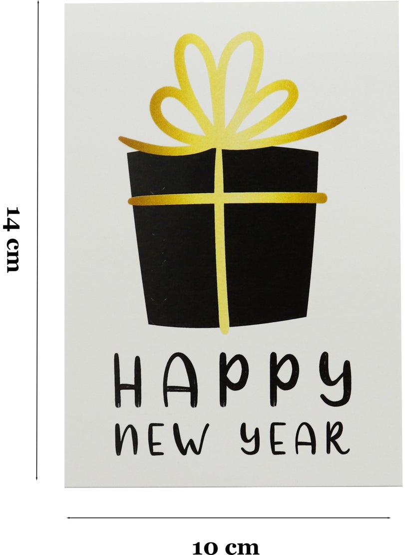 Repro Design 10X14 cm New Year Themed 5 Pieces Greeting Card Model-2 Happy New Year  - Image 4