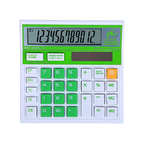 Jito 12 Digits JT-512 WHITE- GREEN Electronic Calculator with 18 months Warranty - Image 1