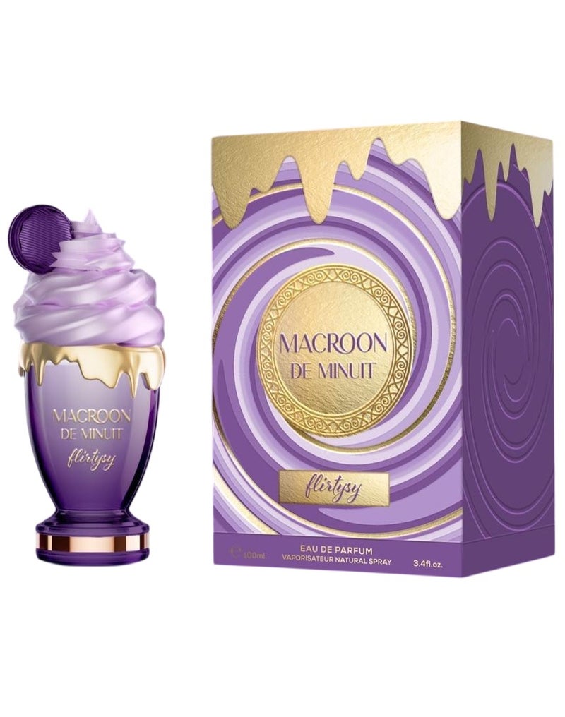 آفاق عطر أفاق ماكرون دي مينويت فليرتيسي أو دي بارفيوم 100 مل للنساء – عطر زهري بودري يدوم طويلاً بنفحات الورد والفانيليا والمسك - Image 1
