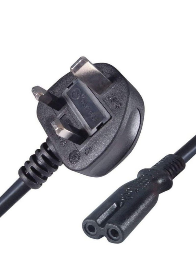 2 Prong AC Power Cord Cable for Samsung LG TCL Sony TV Compatible HP Printer PS3 PS4 PS5 UK AC Wall Plug  - Image 5