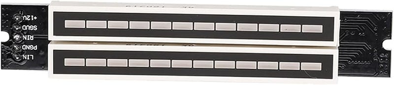 لوحة مؤشر ستيريو ثنائية 12 مستوى مع وضع التحكم التلقائي في الكسب لمراقبة إشارات الصوت الاحترافية - Image 4