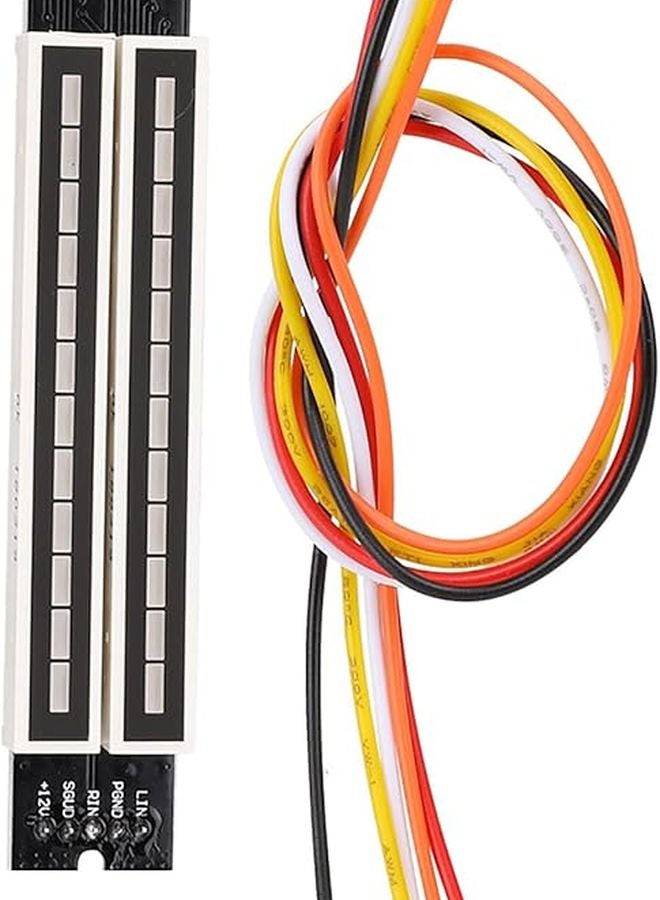 لوحة مؤشر ستيريو ثنائية 12 مستوى مع وضع التحكم التلقائي في الكسب لمراقبة إشارات الصوت الاحترافية - Image 1