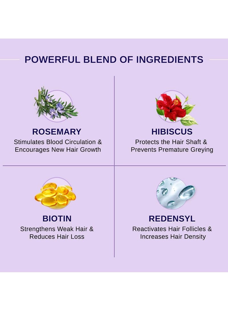 Bare Anatomy Nature x Science Rosemary Hibiscus Hair Growth Oil for Women & Men | Promotes New Hair Growth & Strengthens Hair | Nourishes Scalp & Controls Hair Fall -100ml - Image 4