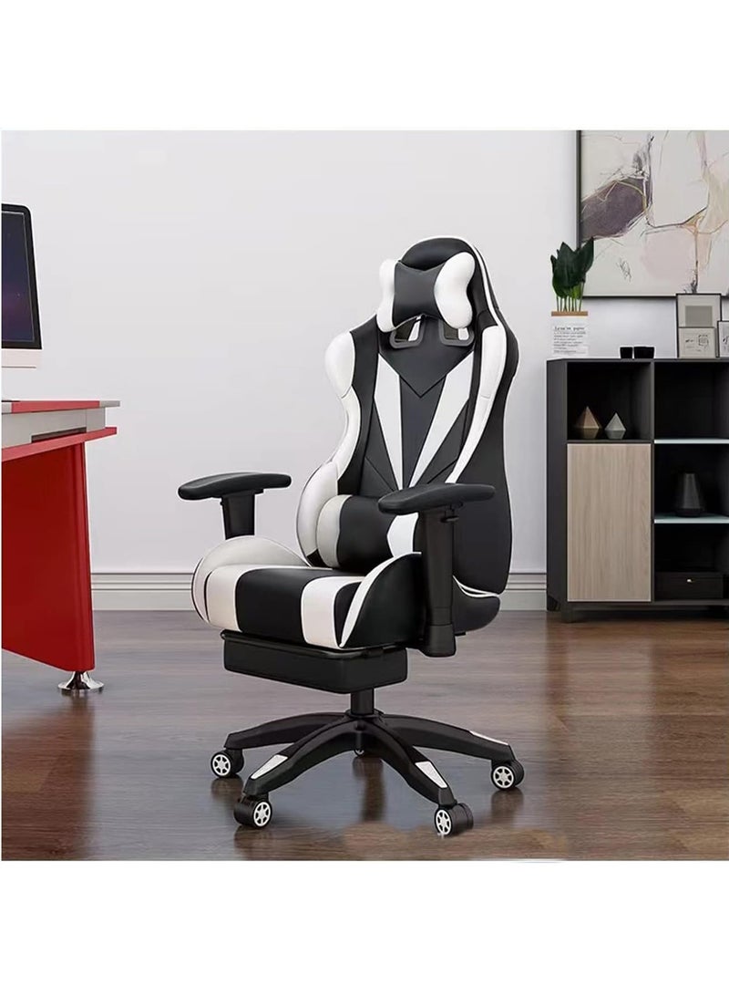 Generic High Back Gaming Chair Office Chair with Footrest and Lumbar Support  Ergonomic Chair with 360°-Swivel Task Chair  - Image 2