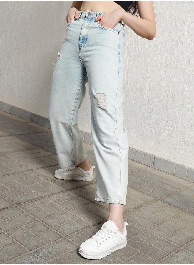Hubberholme Indigo Jeans For Women  - Image 1