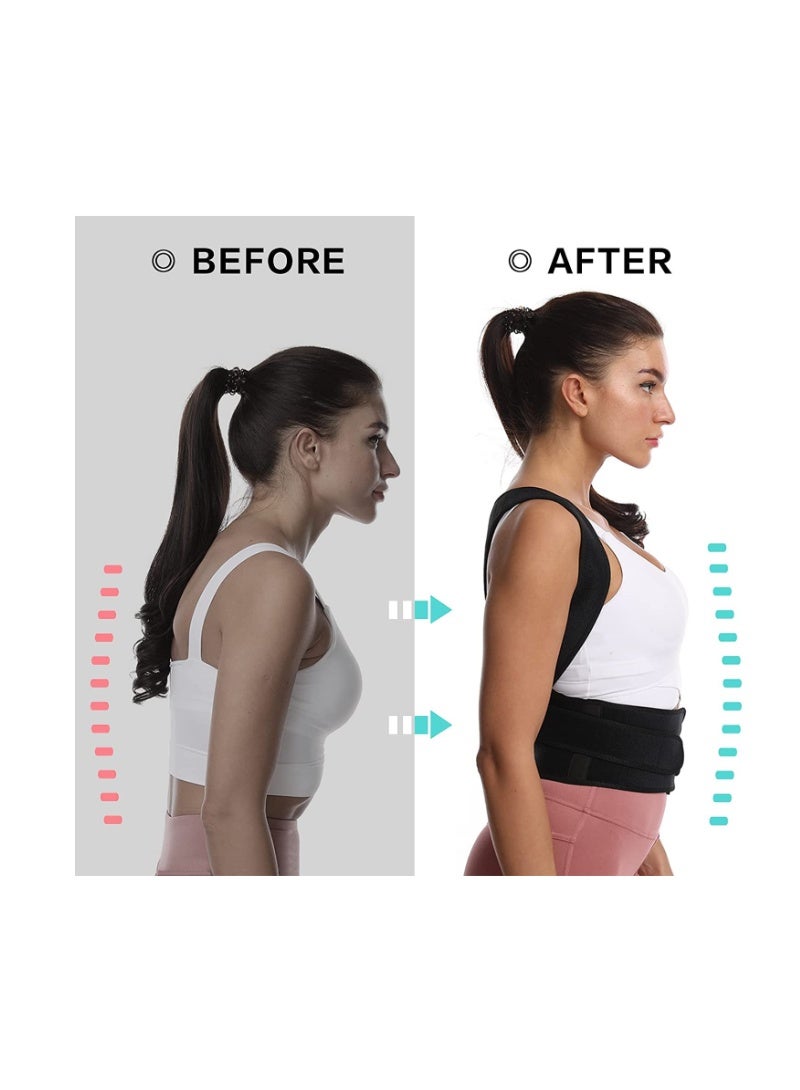 Sifoz Free Size Posture Corrector For Men And Women Back Support Belt Back Pain Back Straight And Shoulder Support Belt (Universal Size) (Metallic Belt) (Posture Corrector Belt) - Image 3