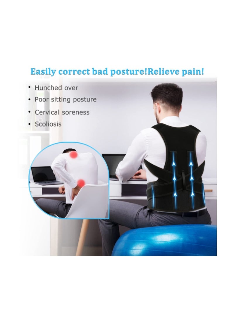 Sifoz Free Size Posture Corrector For Men And Women Back Support Belt Back Pain Back Straight And Shoulder Support Belt (Universal Size) (Metallic Belt) (Posture Corrector Belt) - Image 4