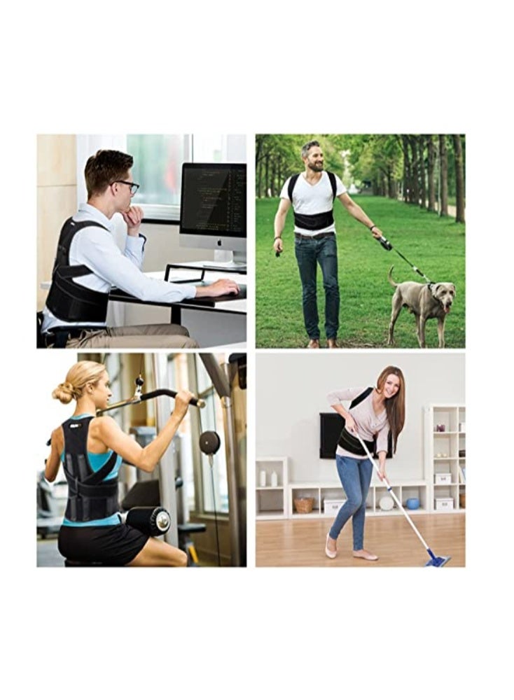 Sifoz Free Size Posture Corrector For Men And Women Back Support Belt Back Pain Back Straight And Shoulder Support Belt (Universal Size) (Metallic Belt) (Posture Corrector Belt) - Image 5