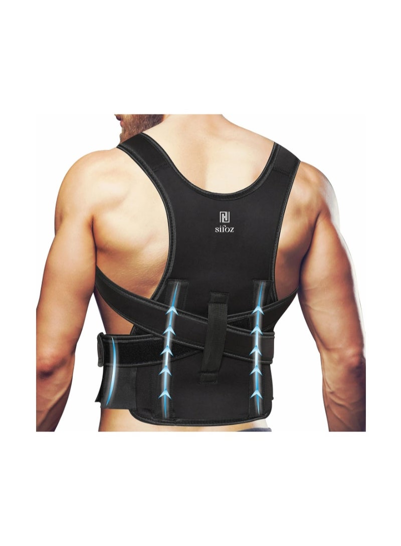 Sifoz Free Size Posture Corrector For Men And Women Back Support Belt Back Pain Back Straight And Shoulder Support Belt (Universal Size) (Metallic Belt) (Posture Corrector Belt) - Image 2