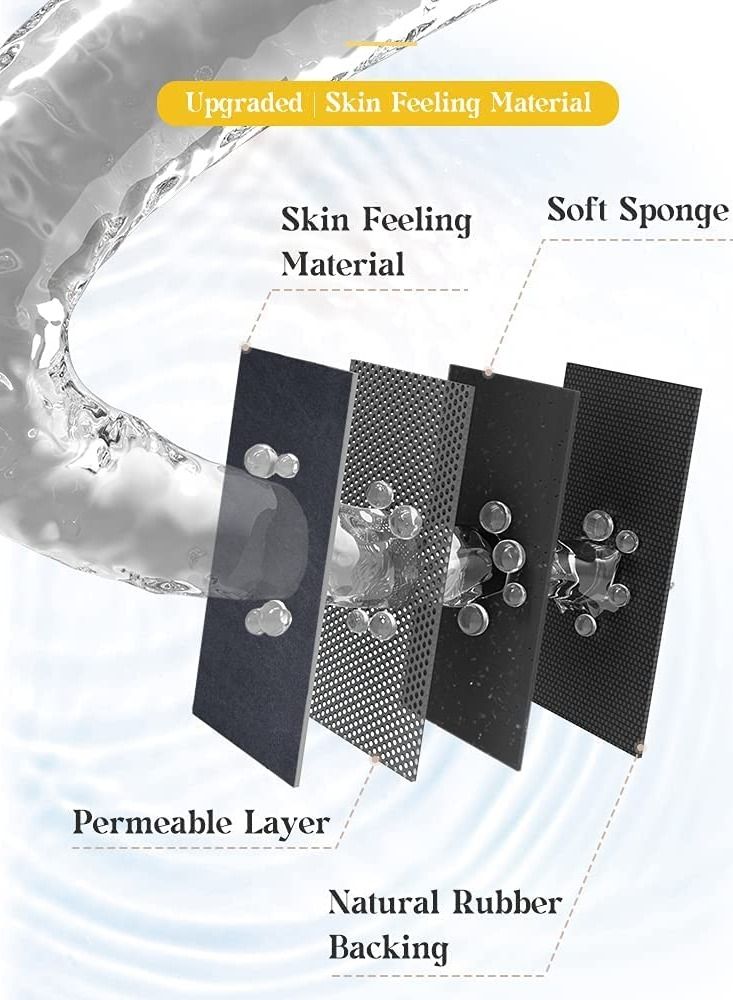 Bath Mat Rug-Rubber Non Slip Quick Dry Super Absorbent Thin Bathroom Rugs Fit Under Door-Washable Bathroom Floor Mats-Shower Rug for in Front of Bathtub,Shower Room,Sink -20" x 32" (Navy) - view 4