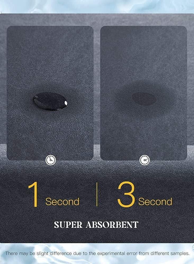 Bath Mat Rug-Rubber Non Slip Quick Dry Super Absorbent Thin Bathroom Rugs Fit Under Door-Washable Bathroom Floor Mats-Shower Rug for in Front of Bathtub,Shower Room,Sink -20" x 32" (Navy) - view 3