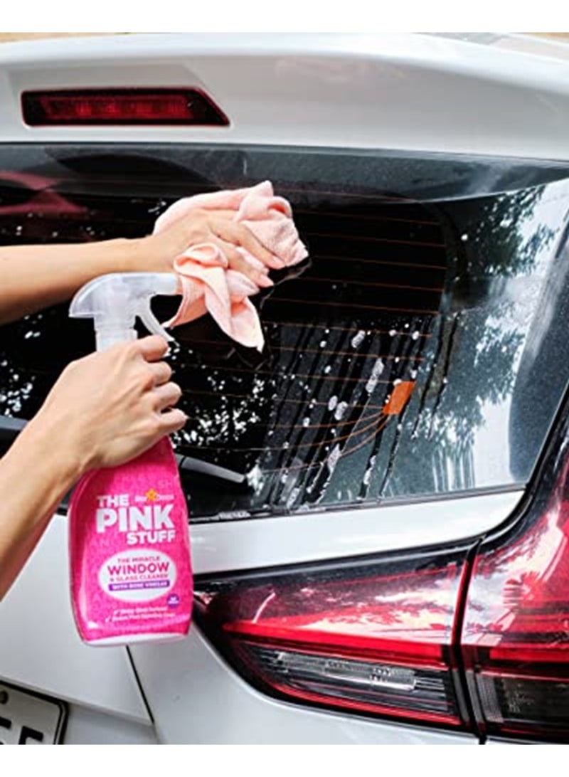 PINK STUFF The Pink Stuff Miracle Window & Glass Cleaner with Rose Vinegar Spray 750ml Streak-Free Glass Cleaner - Image 4