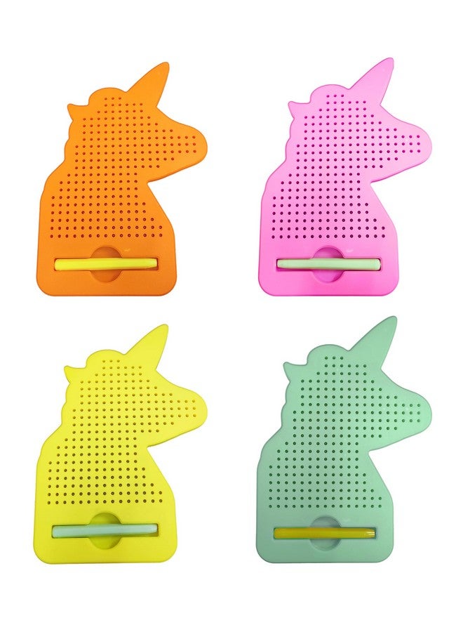 في جراسب لوحة رسم مغناطيسية VGRASSP Magpad (على شكل وحيد القرن) للأطفال | ٢٤٠ خرزة معدنية وقلم مغناطيسي | لوحة كتابة محمولة قابلة للمسح للأولاد والبنات - اللون حسب المخزون - Image 2