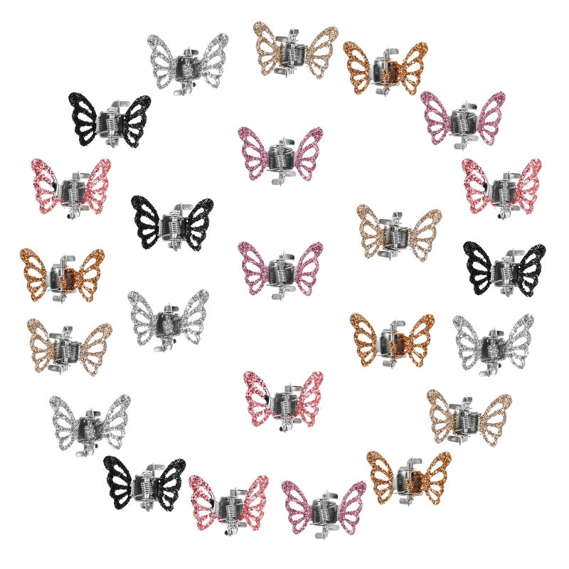 24Pcs Hair Butterflies Clips Party Hairpin Lovely Kids Headdress Hair Decors - Image 1