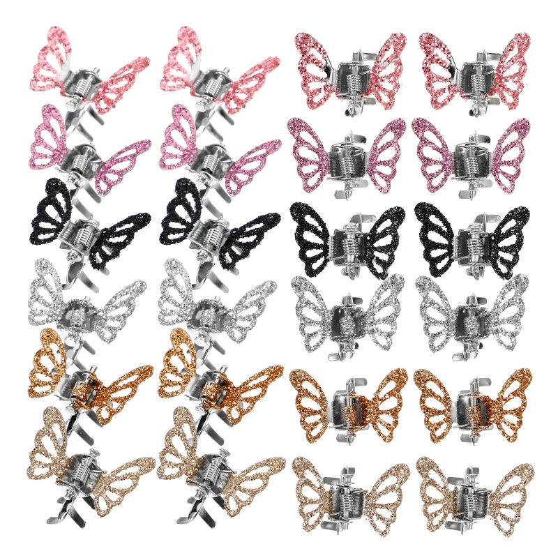 24Pcs Hair Butterflies Clips Party Hairpin Lovely Kids Headdress Hair Decors - Image 5