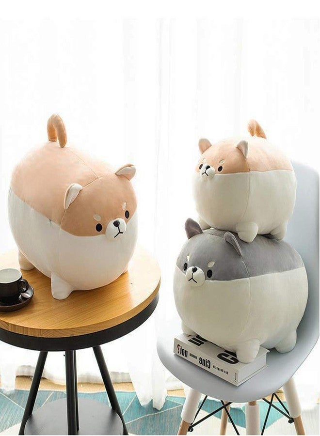 EHOTONG Shiba Inu Dog Plush Pillow, Corgi Stuffed Animal Plush Toy Hug Pillow Gifts for Girl Boy (Brown, 11.8in) - Image 5