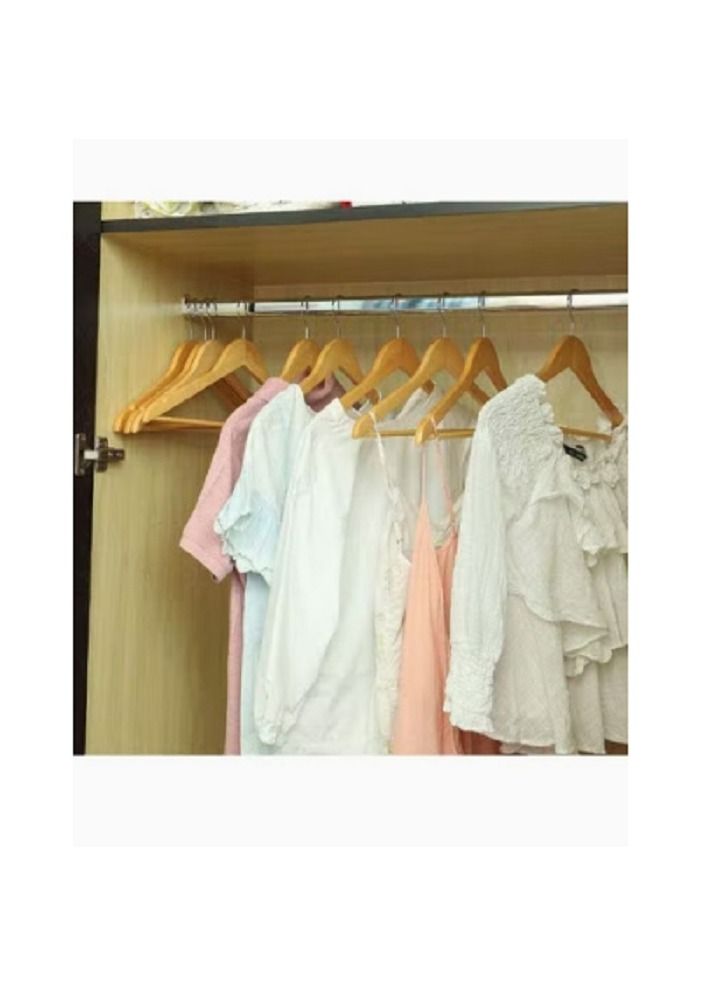 Yatai 20-Piece Non Slip Cloth Hangers Set Beige 22.5 x 45cm - Image 3