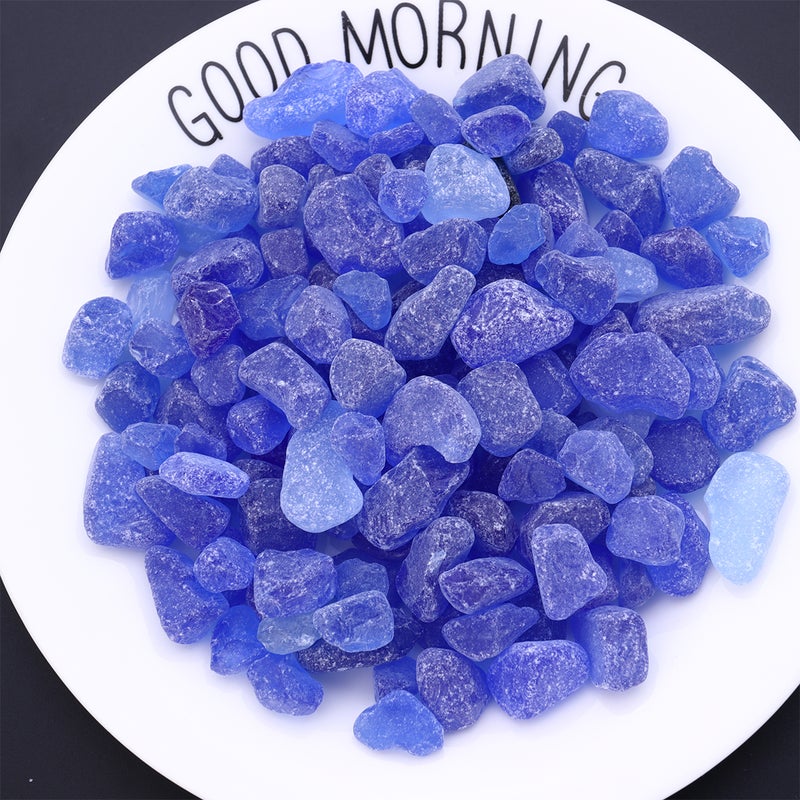 1 Pack of Rocks Chips Stone Irregular Shape Crystal Pebbles Home Indoor Fish Flowerpot Gravel Ornament Stone ( , About 500g) - Image 2