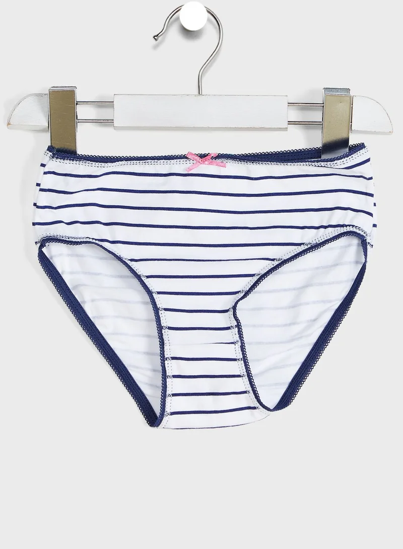 MINOTI Youth 3 Pack Stripe Knickers