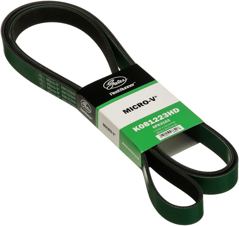 Gates K081223HD FleetRunner MicroV Serpentine Drive Belt