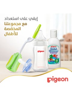pigeon سوفت تاتش بيريستالتيك بلس قارورة زجاجية سعة 160 مل ذات رقبة واسعة  - Image 5