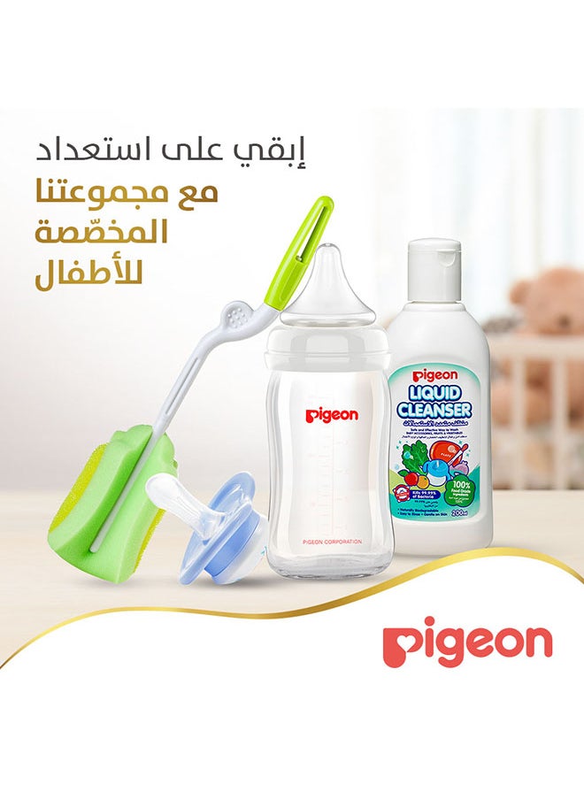 pigeon Softouch  Peristaltic Plus Glass Bottle 160Ml Wide Neck Glass  - Image 5