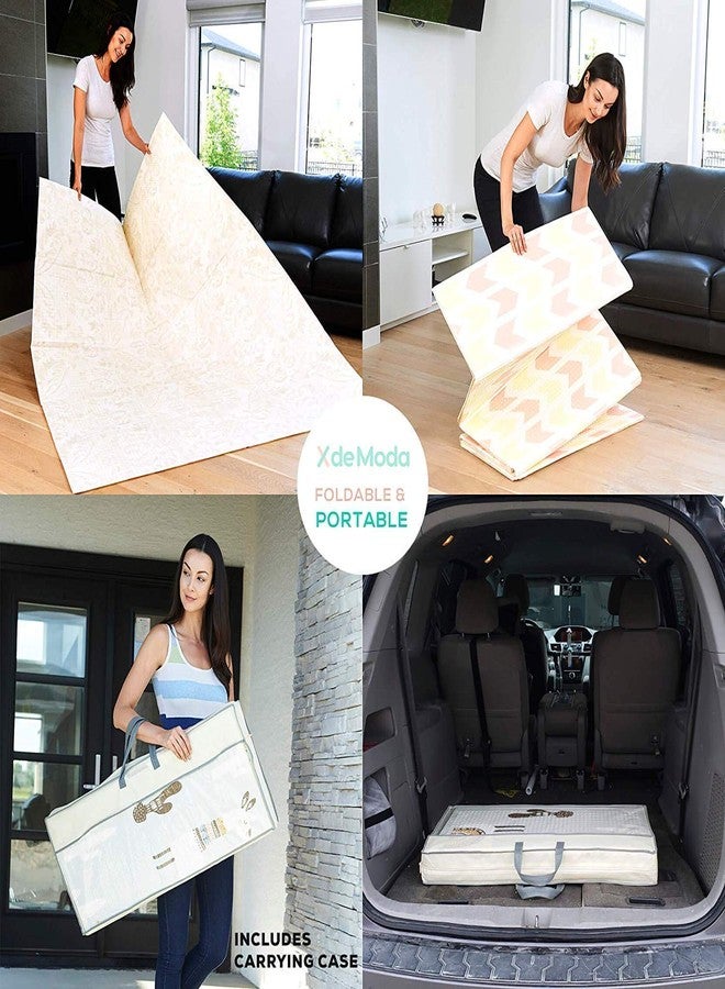 RIVUGJA Double Sided Water Resistant Baby Mat/Carpet/Crawl Play Mat/Infant Crawling Play Mat Carpet Extra Large Size -200x180cm for Babies (Multi Color, Print May Vary), 1-PCS - Image 4