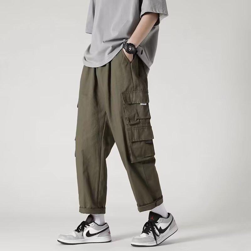 Cross-border New Three-dimensional Design Sense Casual High Street Straight Functional Casual Style Overalls Men's and Women's Loose Casual Pants - Image 4