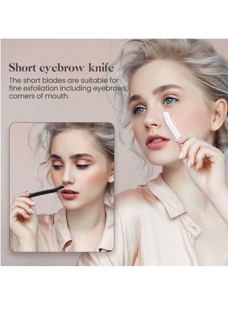 SYOSI Dermaplane Facial Razors for Women Face, Dermaplaning Tool (8 Count), Eyebrow Razor, Peach Fuzz and Eyebrow Hair Removal, Face Shavers to Exfoliate and Refresh the Skin - Image 4