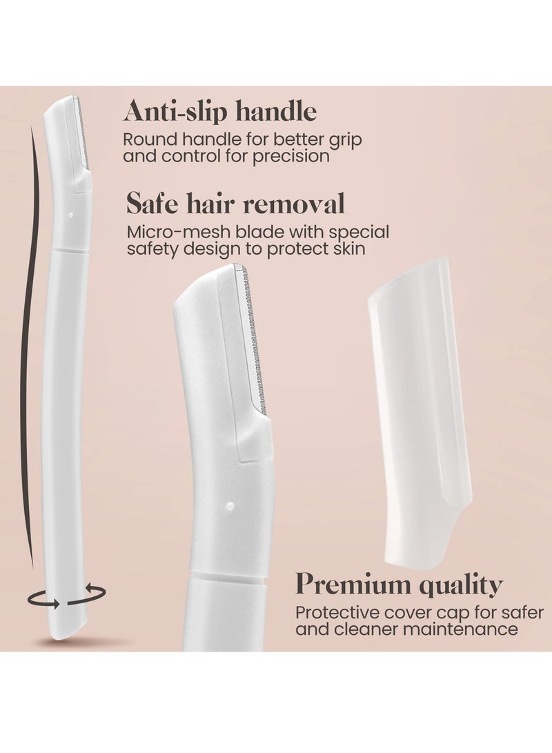 SYOSI Dermaplane Facial Razors for Women Face, Dermaplaning Tool (8 Count), Eyebrow Razor, Peach Fuzz and Eyebrow Hair Removal, Face Shavers to Exfoliate and Refresh the Skin - Image 5