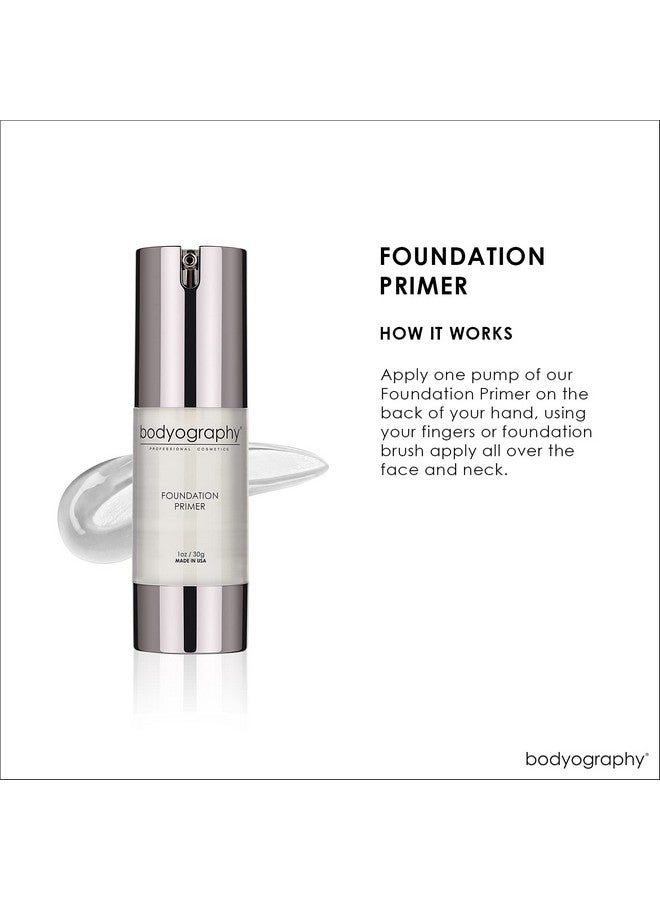 BODYOGRAPHY - Foundation Primer (Clear): Flawless Anti-Aging Salon Makeup Primer w/Vitamin E, A, Jojoba, Grapeseed Oil | Control Shine | Gluten-Free, Cruelty-Free, 1 oz. - Image 4