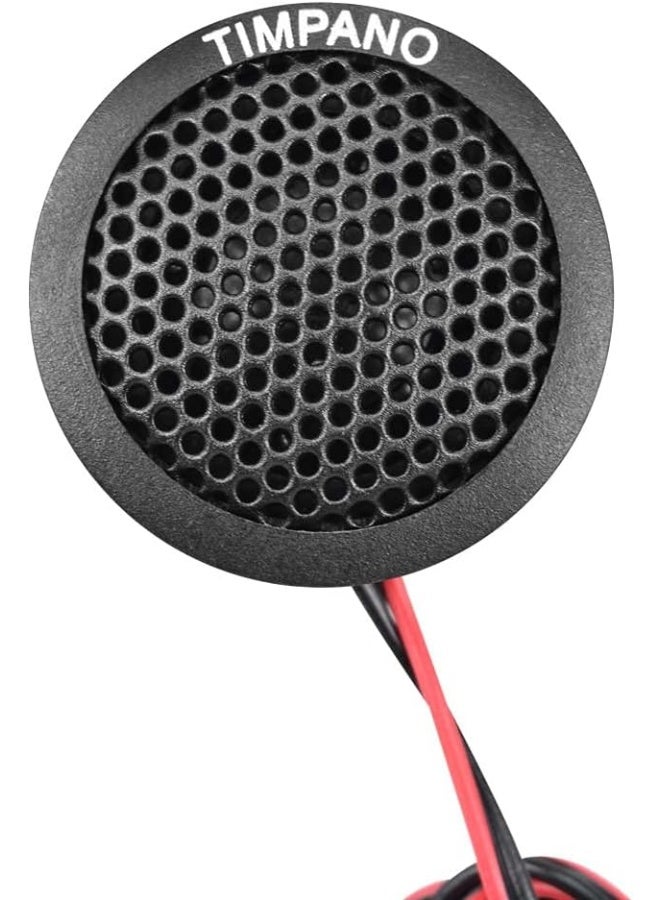 Timpano TPT-ST1 Dome Tweeter, 1 Inch Tweeter Set for Car Audio, Angle or Surface Mount Tweeters, 4 Ohm Soft Dome 180 Watts for Pro Car Audio (Pair) - Image 5