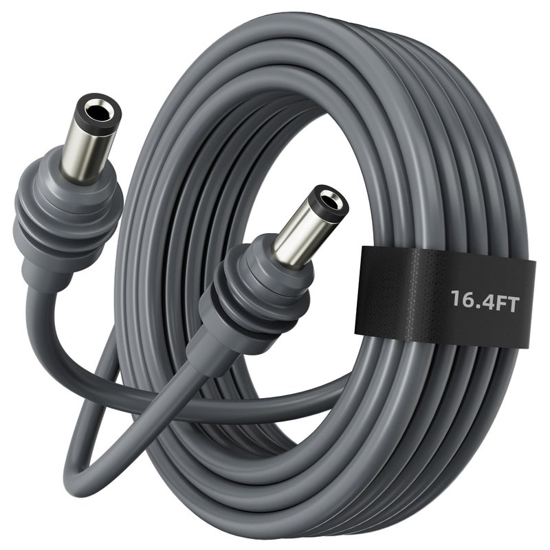 EAZUSE Starlink Mini DC Power Cable 16.4ft, Extension Replacement DC Power Cord Cable for Starlink Mini Power Supply Male to Male Waterproof - Image 1
