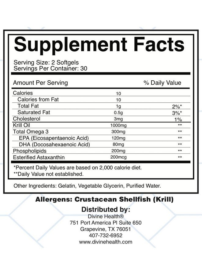 Divine Health Dr.Colbert Keto Zone® Living Krill Oil 1000Mg Per Softgel Plus Dha & Epa (60 Servings)  - Image 4