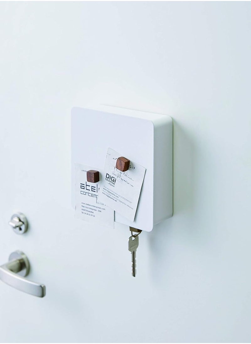 GUDOO Home Tower Square Magnetic Key Cabinet - Keychain Holder Organizer - Steel  - Image 1