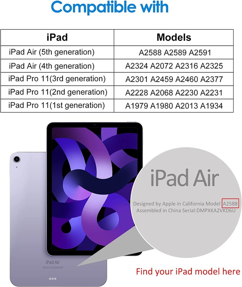 OJOS Paper Feel Screen Protector Compatible with iPad Pro 11 2022 2021 2020 2018, Anti-Glare - Image 2