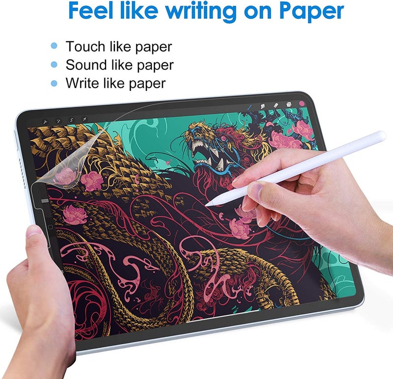 OJOS Paper Feel Screen Protector Compatible with iPad Pro 11 2022 2021 2020 2018, Anti-Glare - Image 3