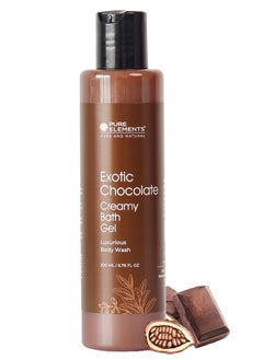 Pure Elements PURE ELEMENTS Exotic Chocolate Creamy Bath & Shower Gel - 200 ML  - Image 1