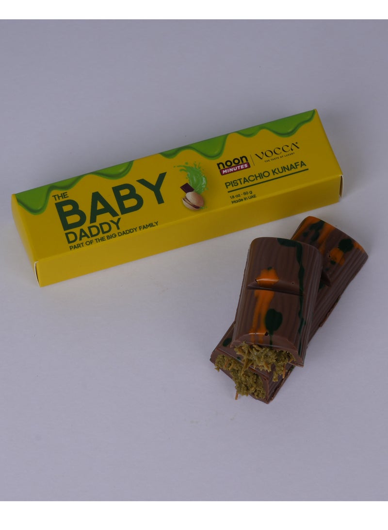 The Big Daddy (بيبي دادي) بار شوكولاتة محشي بكنافة الفستق (شوكولاتة فستق دبي الفيروسية X فوكّا) - Image 4