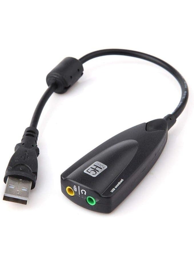محول بطاقة صوت خارجية – محول صوت USB بقنوات افتراضية 7.1 لأجهزة الكمبيوتر واللابتوب - Image 4