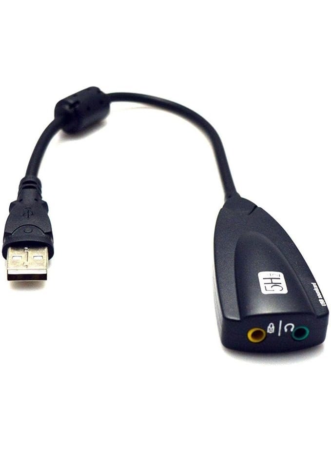 محول بطاقة صوت خارجية – محول صوت USB بقنوات افتراضية 7.1 لأجهزة الكمبيوتر واللابتوب - Image 3