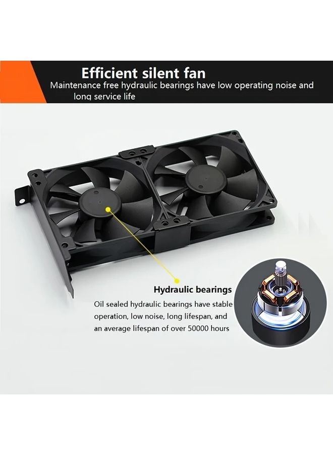 مروحة تبريد بطاقة رسومات مقاس 3.54 بوصة، مبرد GPU مثبت في فتحة PCI لأجهزة الخوادم - Image 5