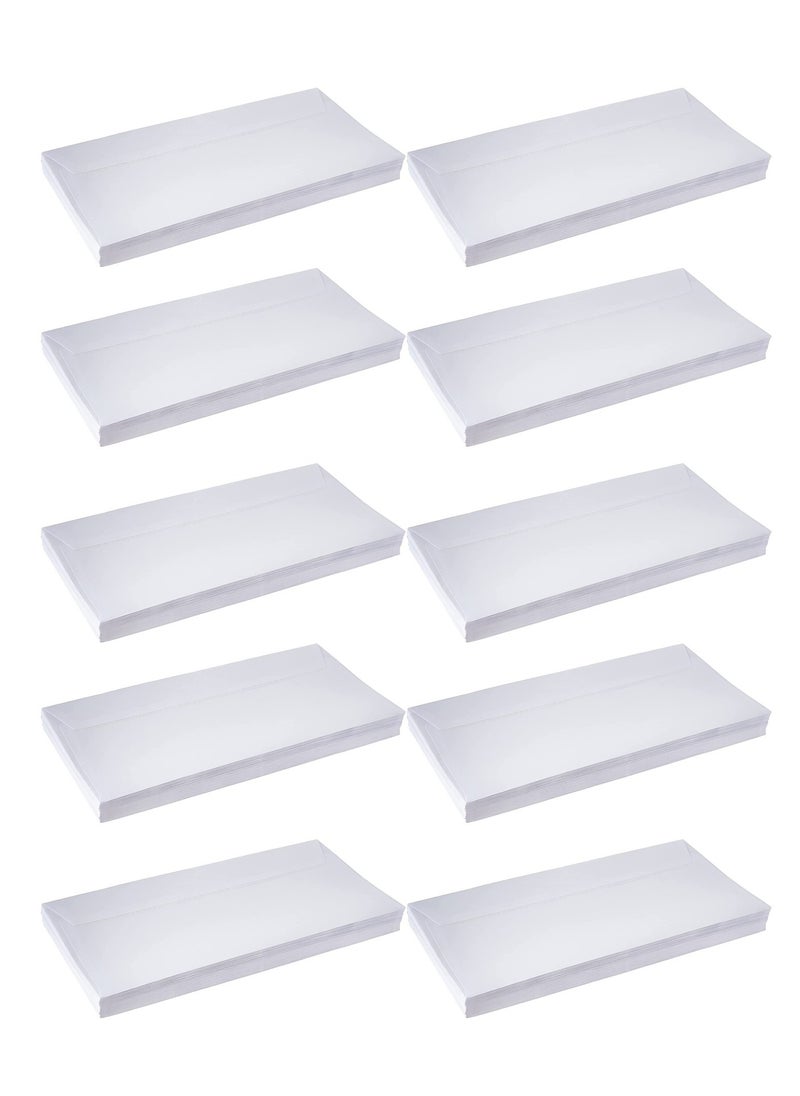 Maxi 500-Piece Peel And Seal Envelopes 115x225mm White  - Image 1